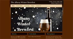 Desktop Screenshot of albanywinterbrewfest.com
