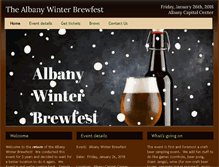 Tablet Screenshot of albanywinterbrewfest.com